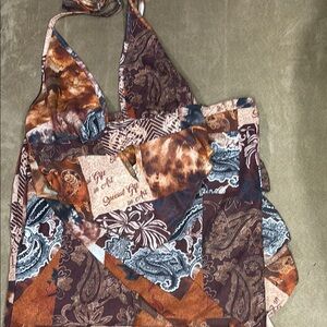 Bohemian Halter Top and Skirt Set